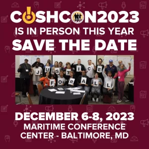 COSHCON23 is December 6-8
